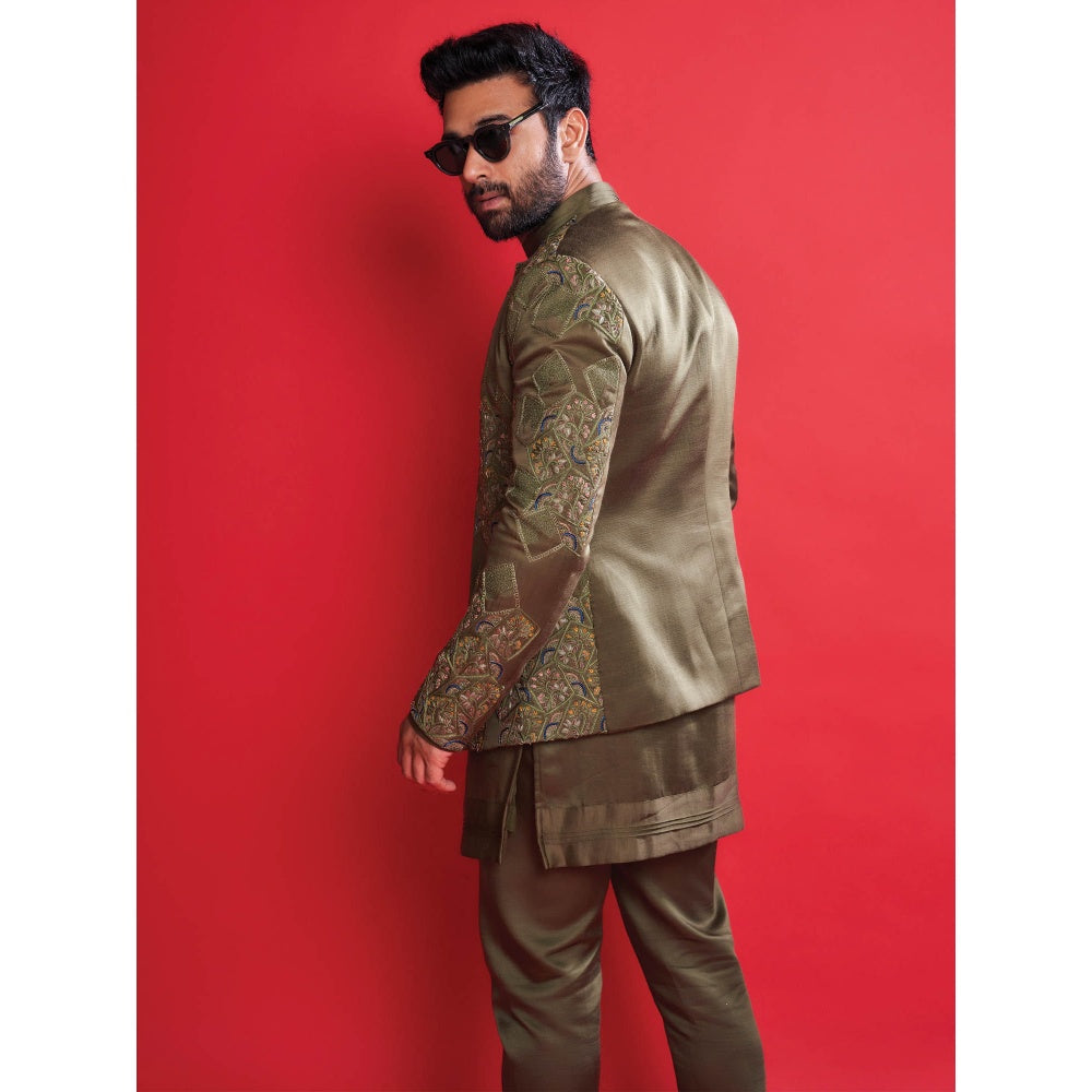 Jatin Malik The Olives Short Jacket (Set of 3)