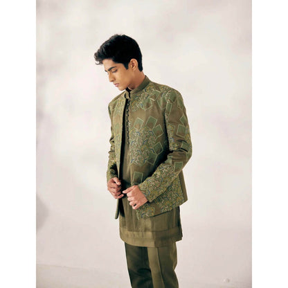 Jatin Malik The Olives Short Jacket (Set of 3)