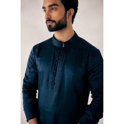 Jatin Malik Blue Page-3 Short Jacket (Set of 3)