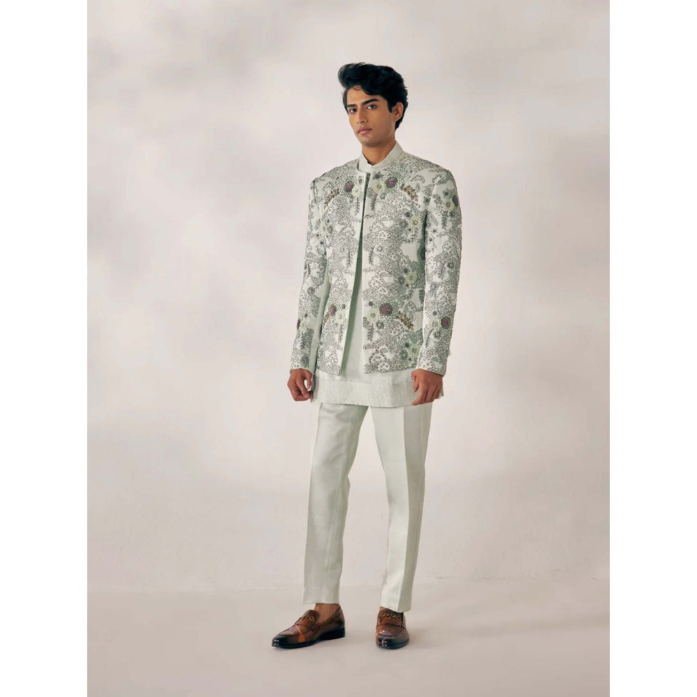 Jatin Malik Slow Blue Short Jacket (Set of 3)