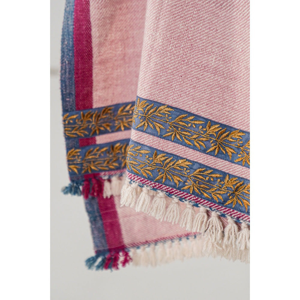 Jatin Malik Detailed Border Pashmina Shawl
