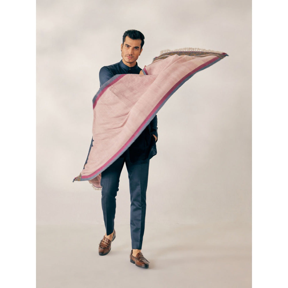 Jatin Malik Detailed Border Pashmina Shawl
