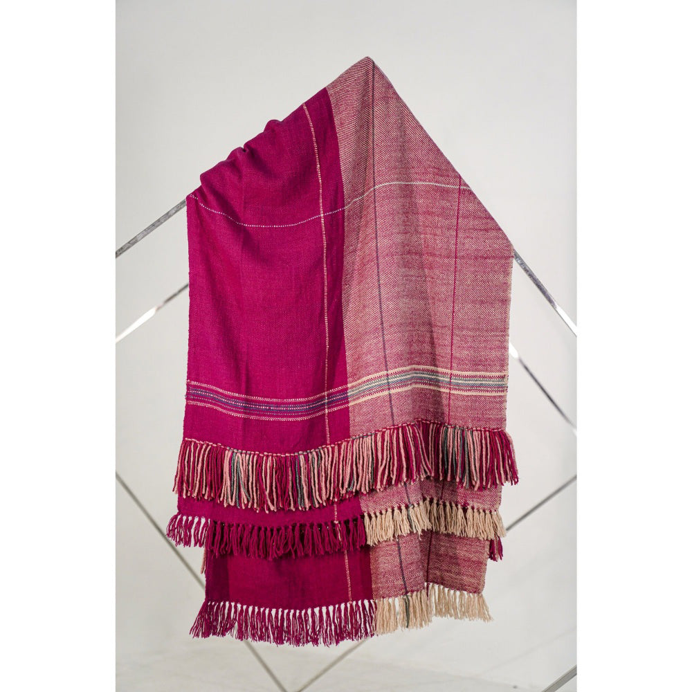 Jatin Malik Pink Pashmina Shawl