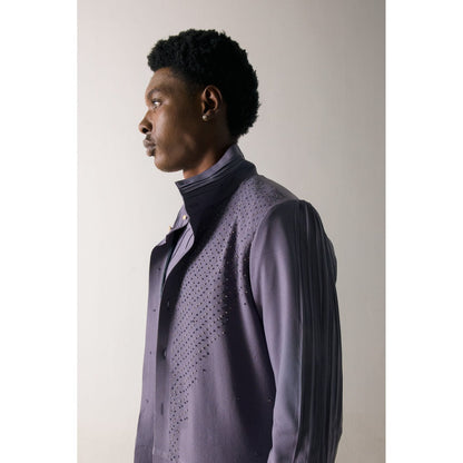 Jatin Malik English Purpul Overcoat