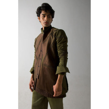 Jatin Malik Mr. Olive in Brown Shacket