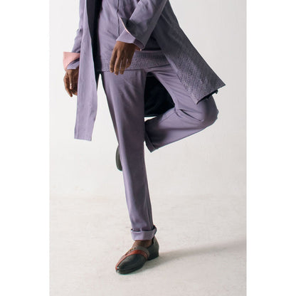 Jatin Malik English Purpul Trousers