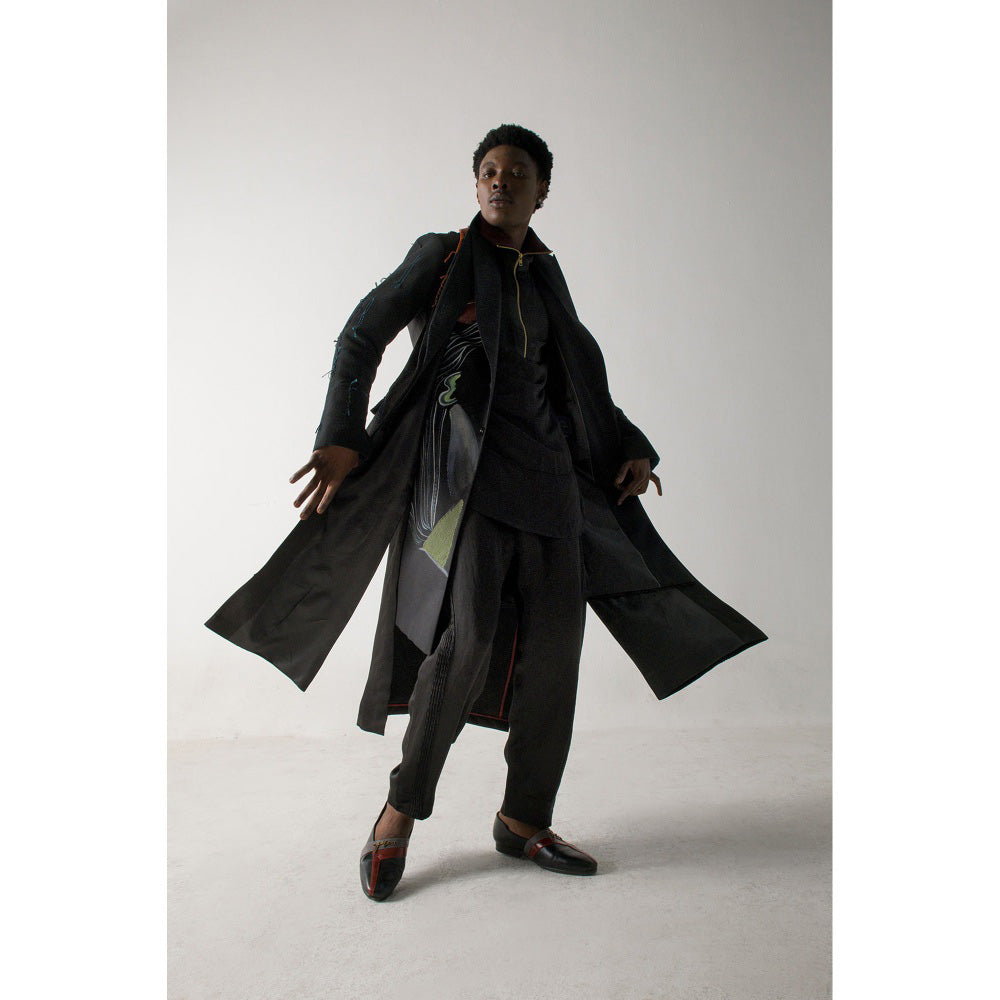 Jatin Malik Orange is the new Black Overcoat