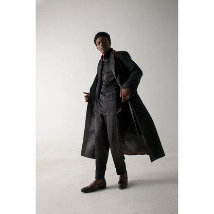Jatin Malik Orange is the new Black Overcoat (Set of 3)