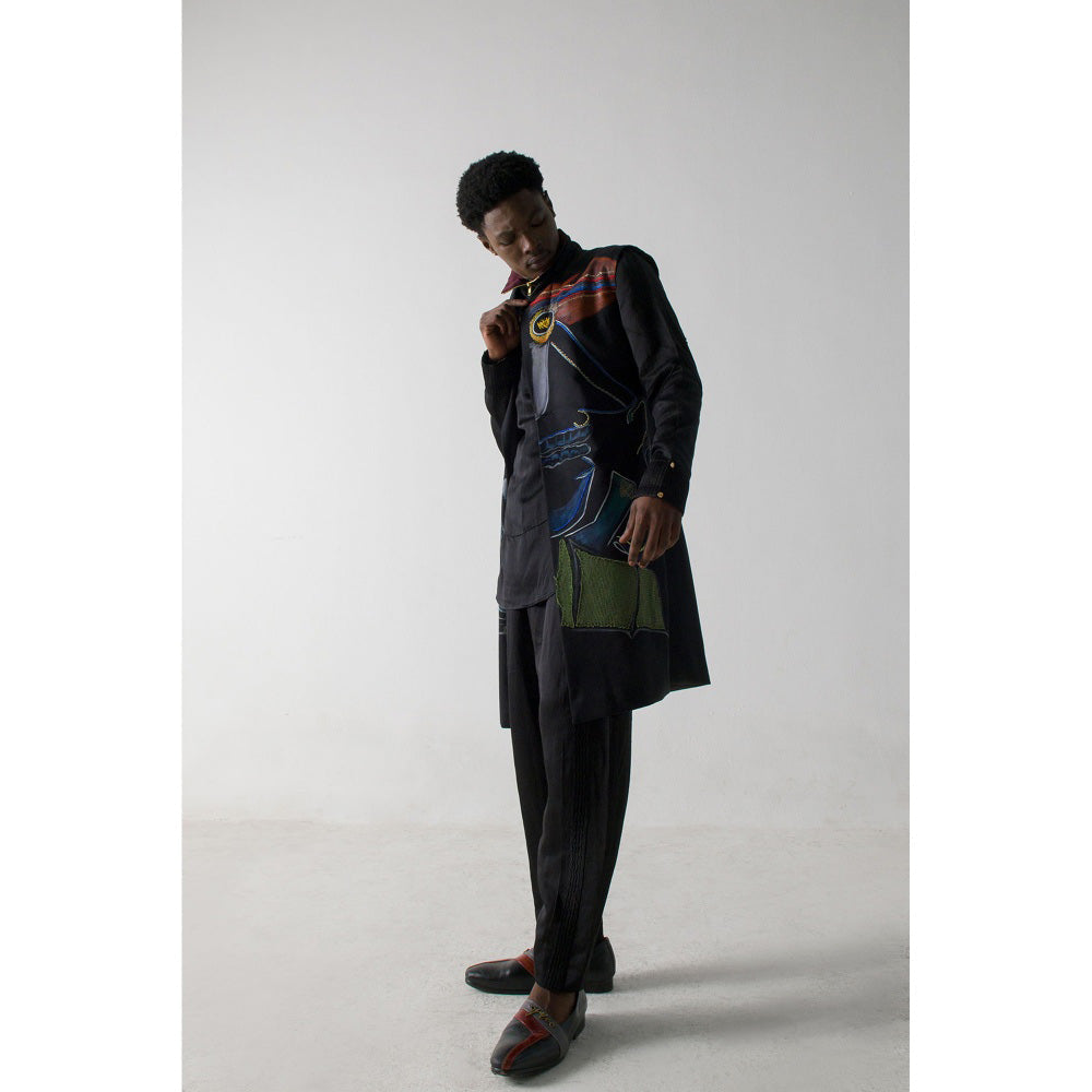 Jatin Malik Texture-D Jacket (Set of 3)