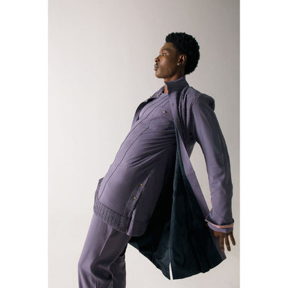 Jatin Malik English Purpul Kurta