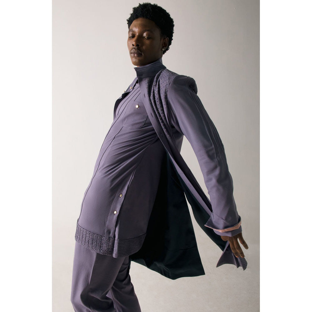 Jatin Malik English Purpul Kurta