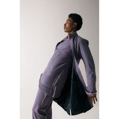 Jatin Malik English Purpul Kurta