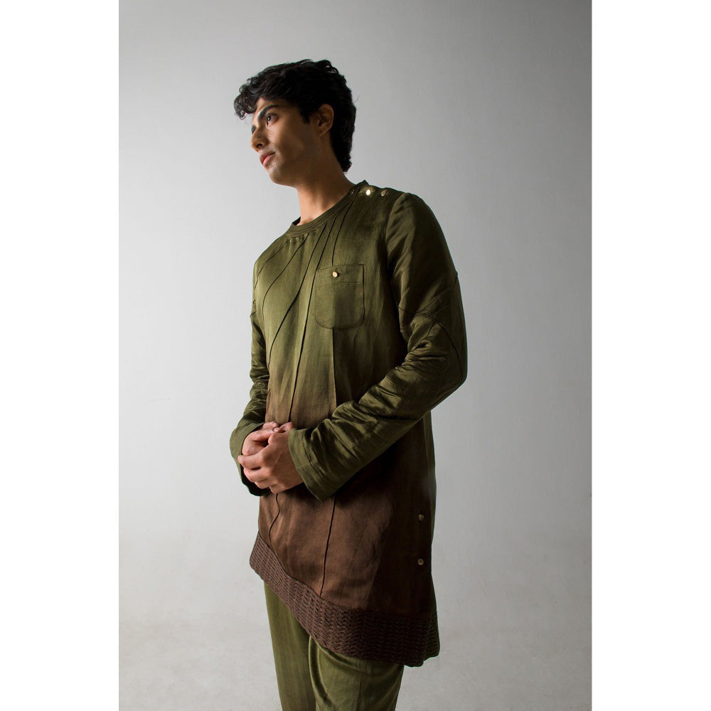 Jatin Malik Mr. Olive in Brown Kurta