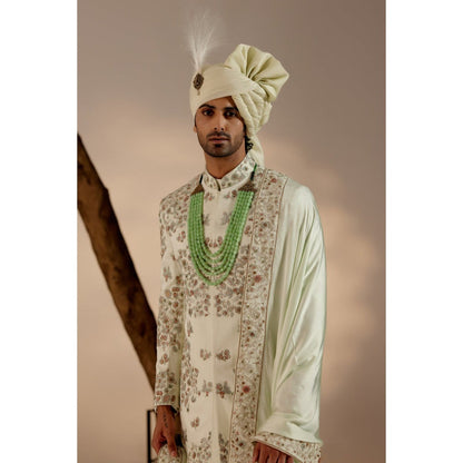 Jatin Malik The Elegant Groom Sherwani with Stole & Safa (Set of 5)