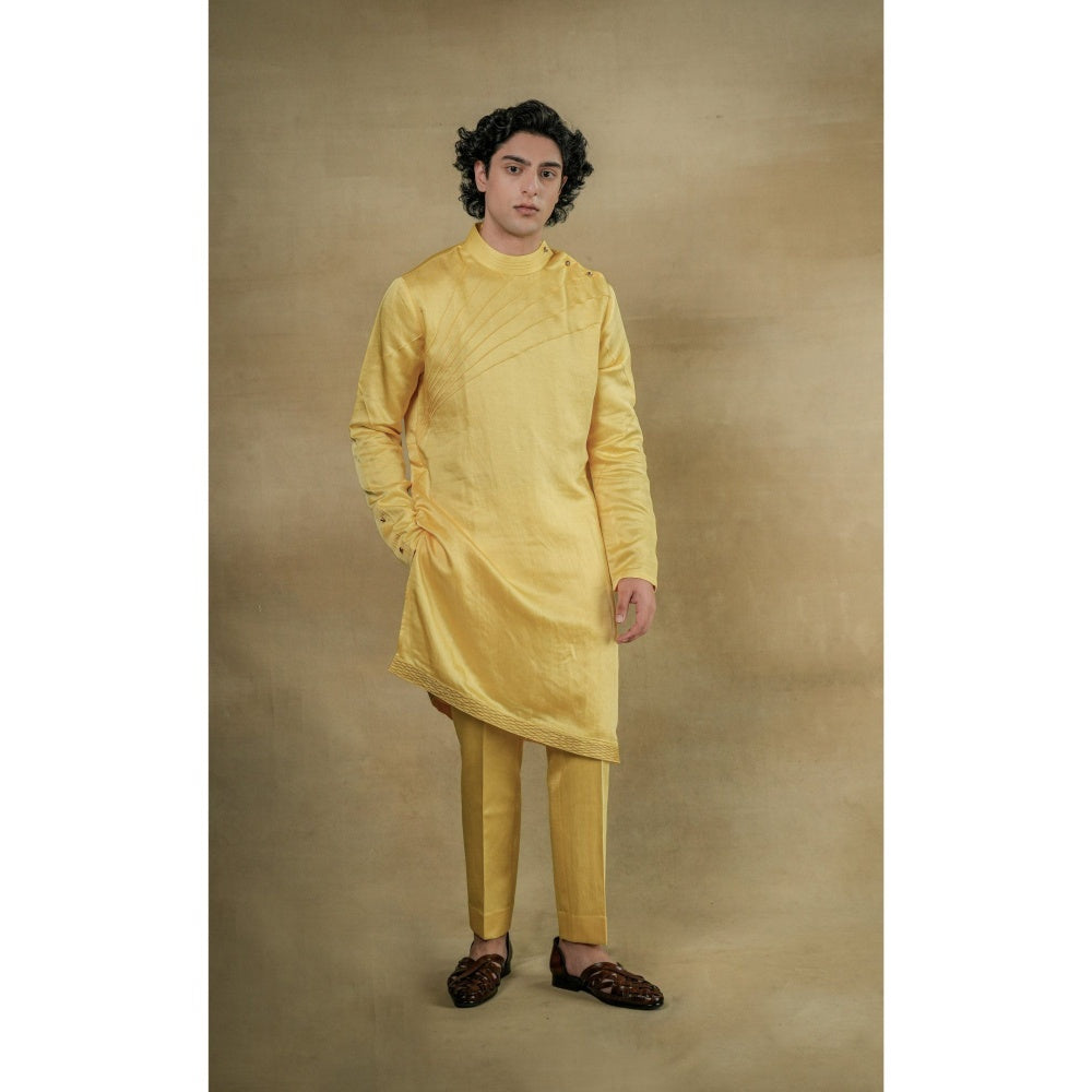 Jatin Malik Summer Love Shrug with Kurta & Trouser (Set of 3)