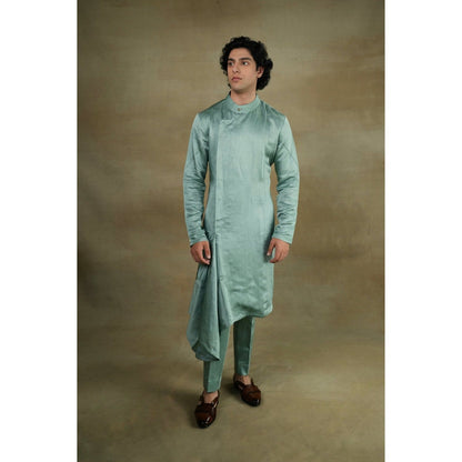 Jatin Malik Chateau Drape Kurta (Set of 2)