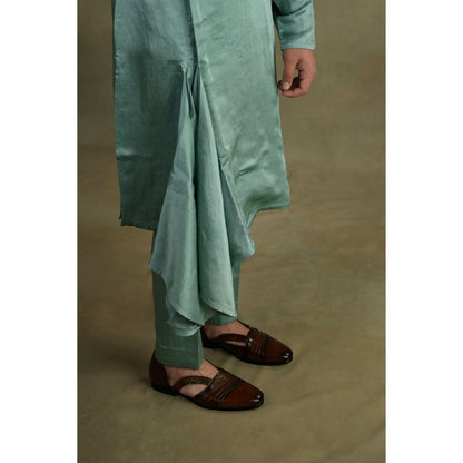 Jatin Malik Chateau Drape Kurta (Set of 2)
