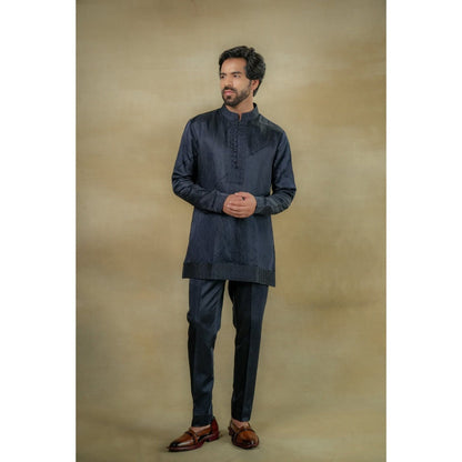 Jatin Malik Midnight Short Kurta (Set of 2)