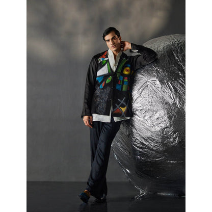 Jatin Malik Carnival Blazer with Shirt & Trouser (Set of 3)