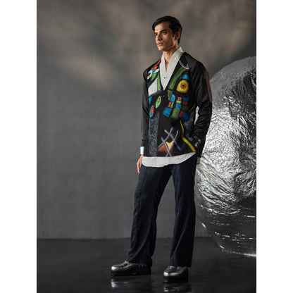 Jatin Malik Carnival Blazer with Shirt & Trouser (Set of 3)