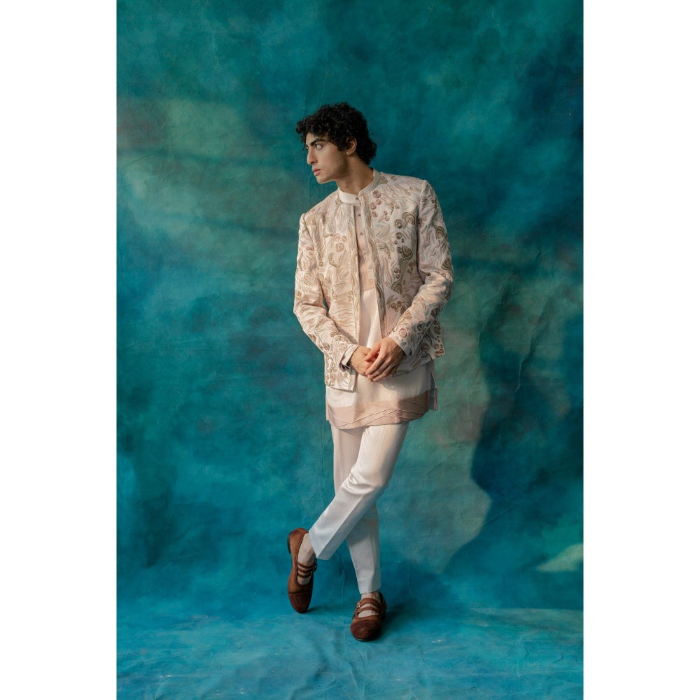 Jatin Malik Springtime Kurta with Trouser (Set of 2)