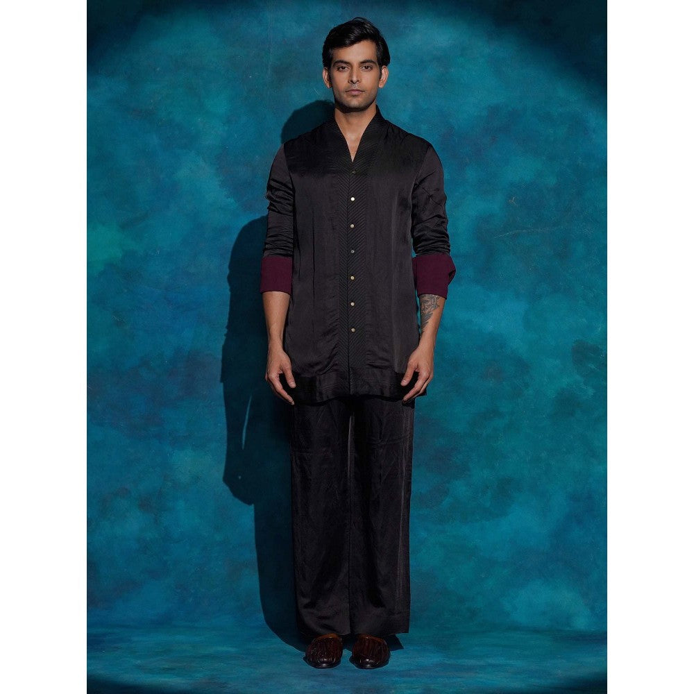 Jatin Malik Black Shirt with Trouser