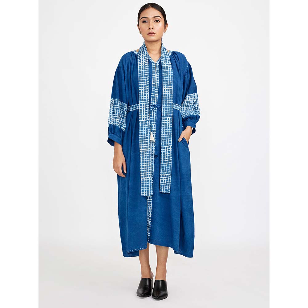 JAYATI GOENKA Blue Midi Dress (Set of 3)
