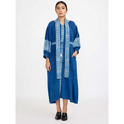 JAYATI GOENKA Blue Midi Dress (Set of 3)