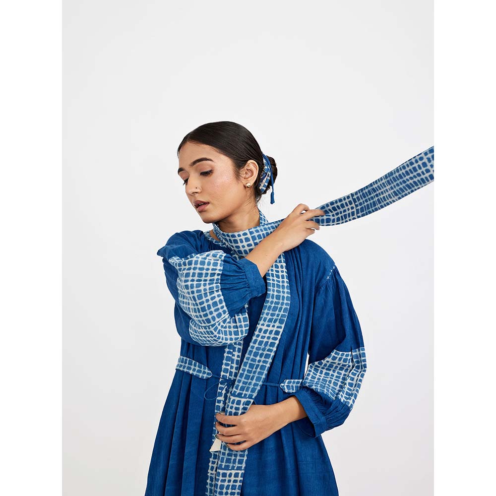 JAYATI GOENKA Blue Midi Dress (Set of 3)
