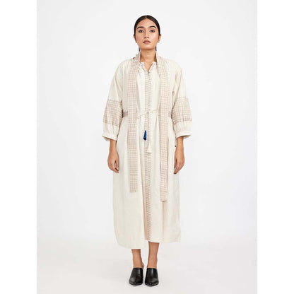 JAYATI GOENKA White Midi Dress (Set of 3)