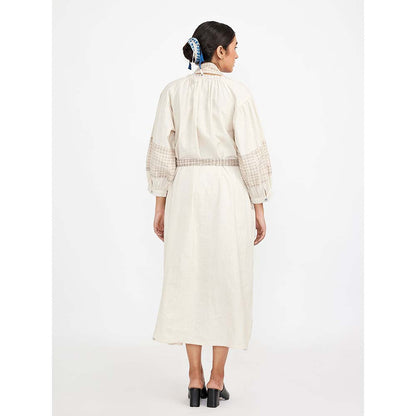 JAYATI GOENKA White Midi Dress (Set of 3)
