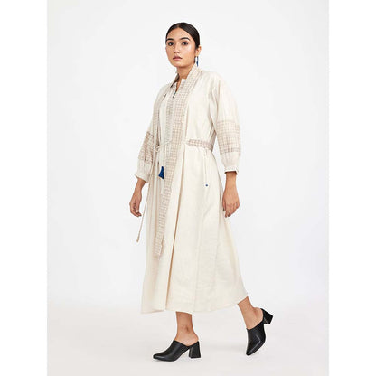 JAYATI GOENKA White Midi Dress (Set of 3)