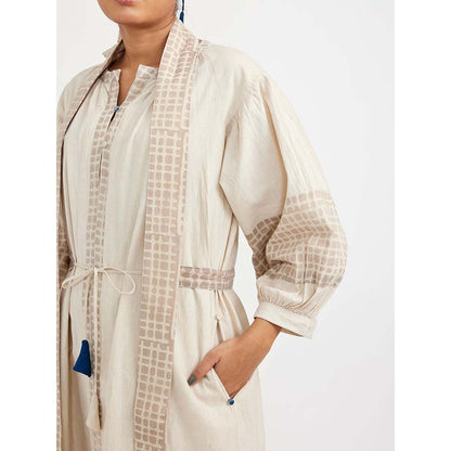 JAYATI GOENKA White Midi Dress (Set of 3)