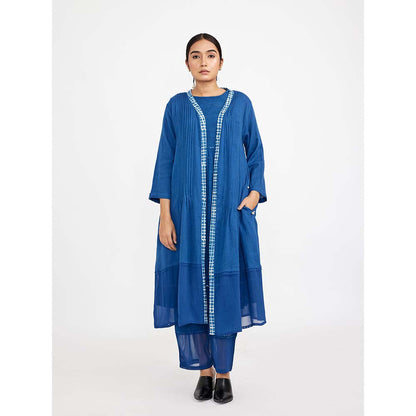 JAYATI GOENKA Blue Fuss Free Co-ord (Set of 3)