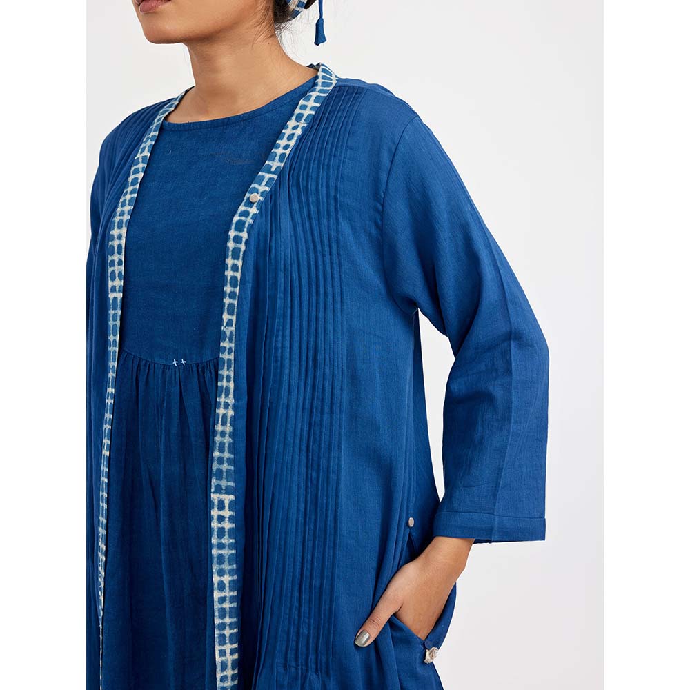 JAYATI GOENKA Blue Fuss Free Co-ord (Set of 3)