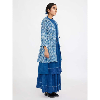 JAYATI GOENKA Blue Fuss Free Co-ord (Set of 4)