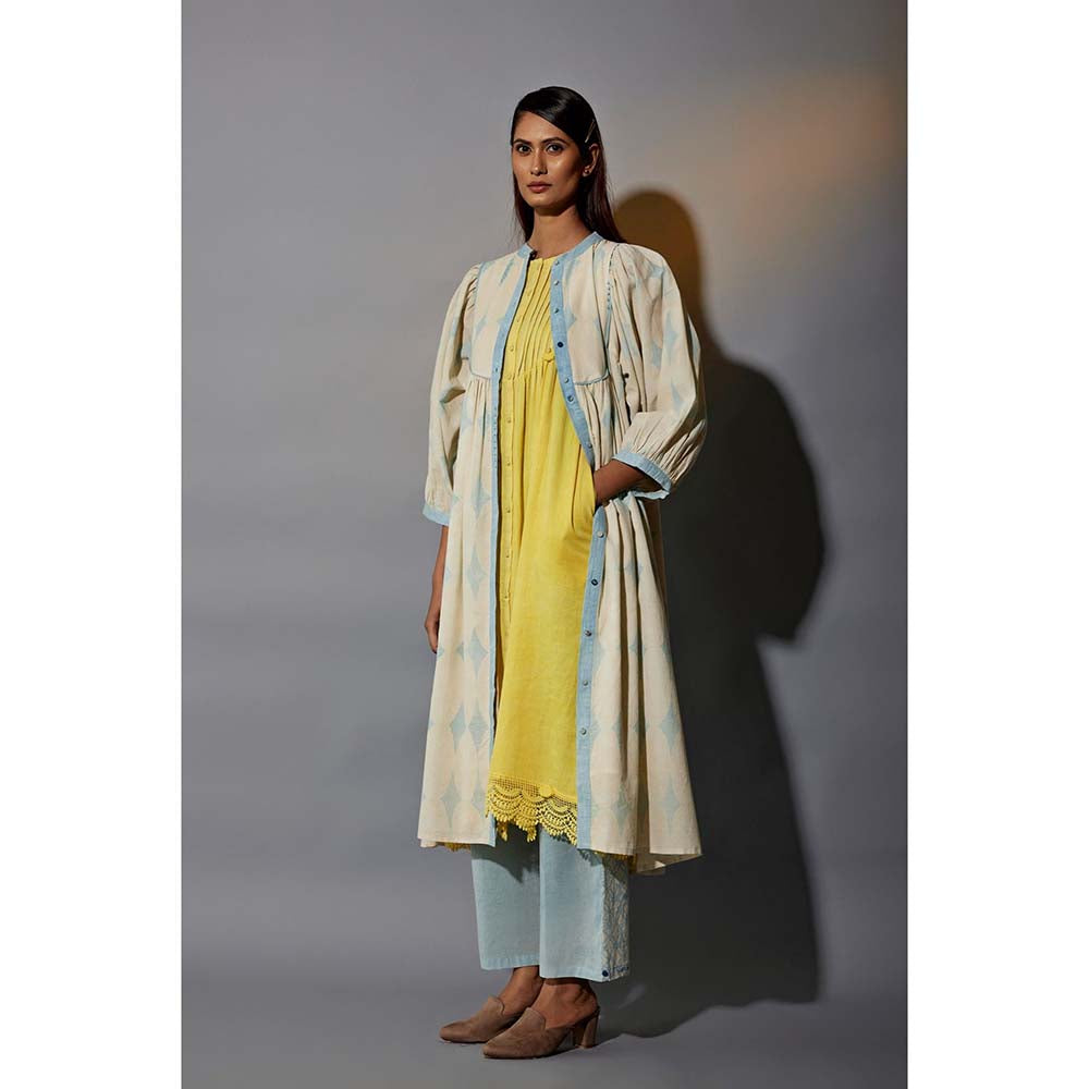 JAYATI GOENKA Blue Luxe Printed Co-Ord (Set of 5)