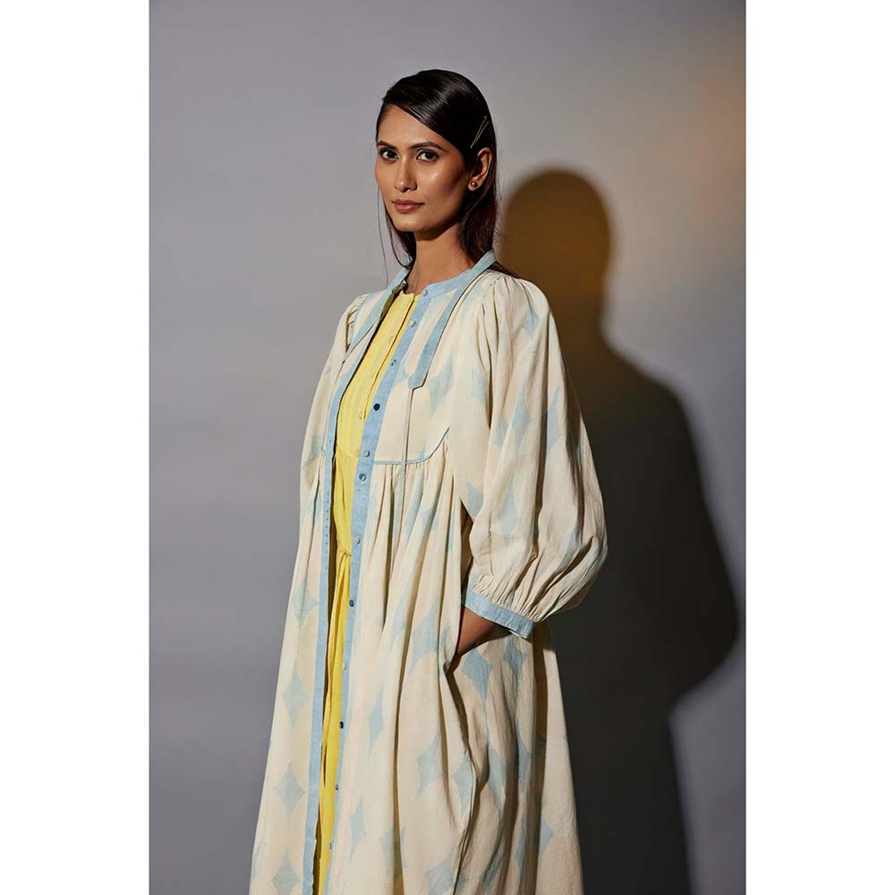 JAYATI GOENKA Blue Luxe Printed Co-Ord (Set of 5)