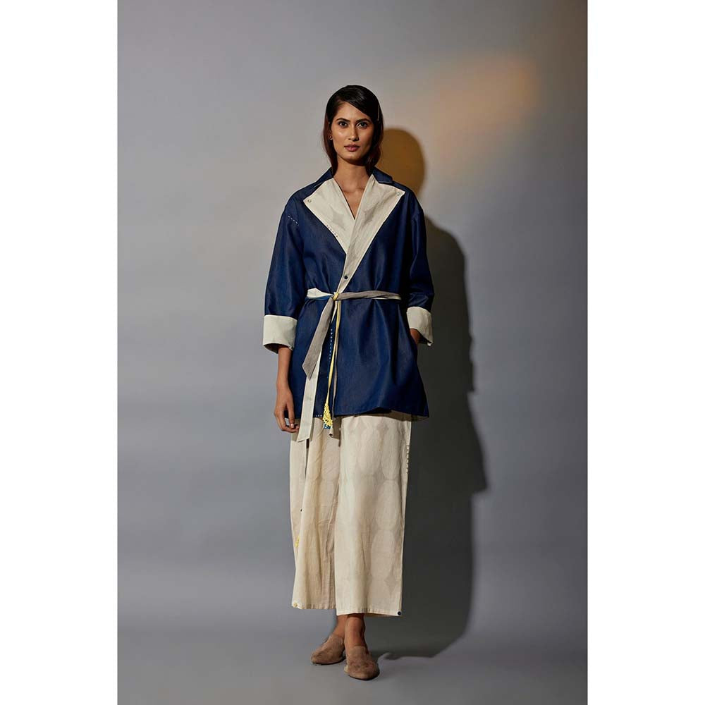 JAYATI GOENKA Denim Jacket Reversible Co-Ord (Set of 4)