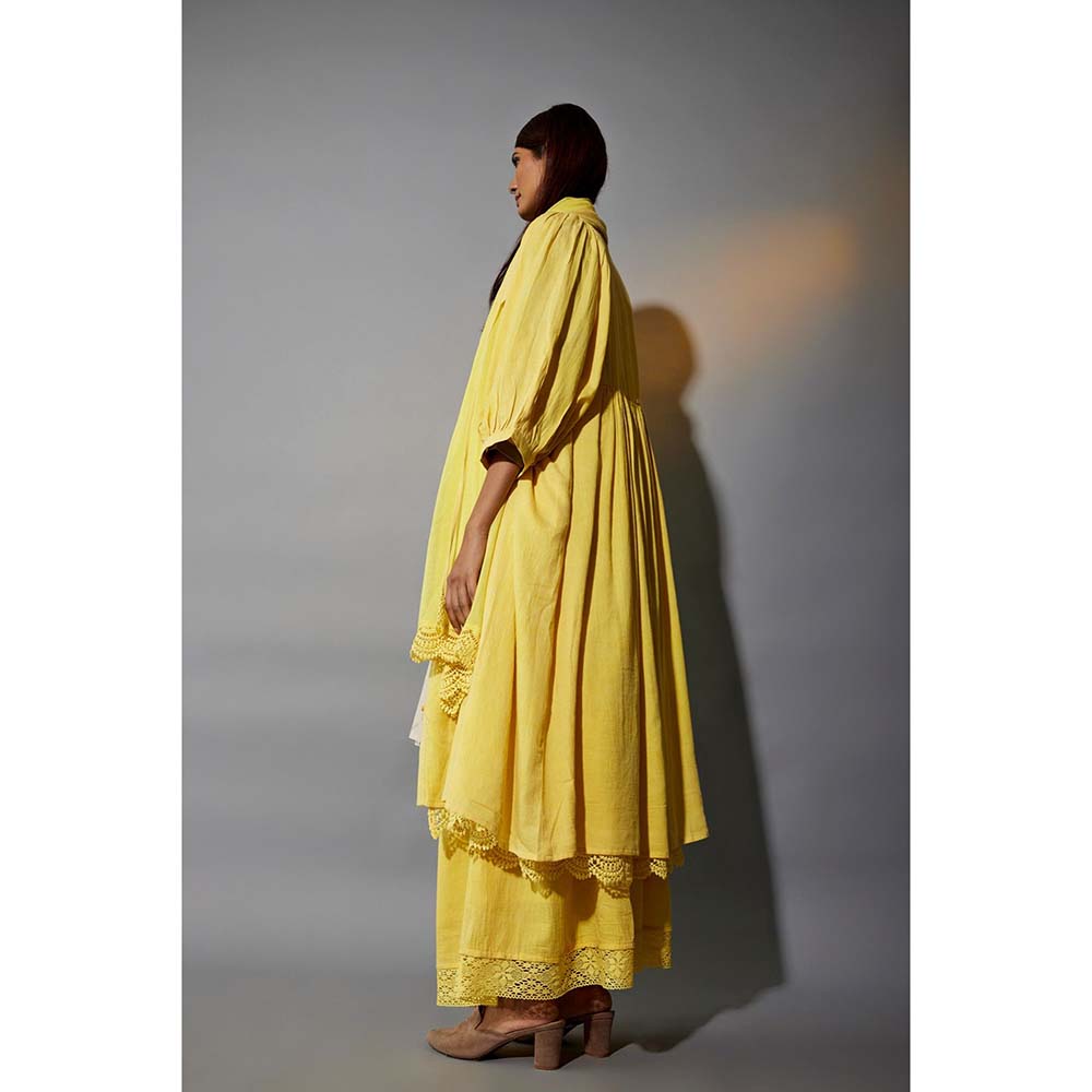 JAYATI GOENKA Haldi Festive Yellow Printed Co-Ord (Set of 6)