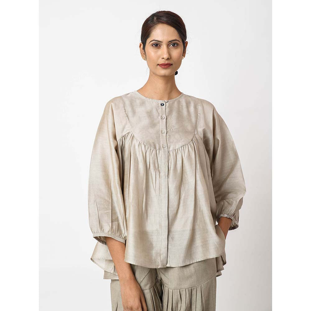 JAYATI GOENKA Solid Cream Top