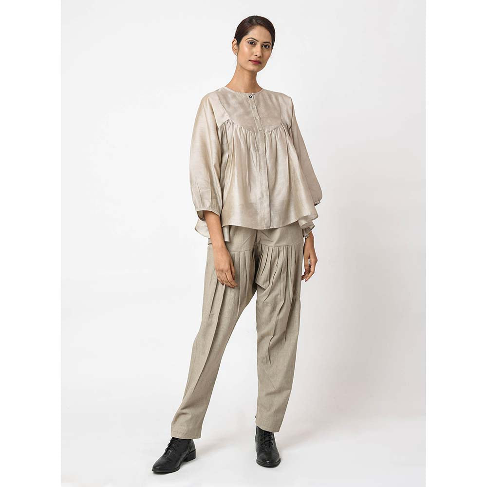 JAYATI GOENKA Solid Cream Top