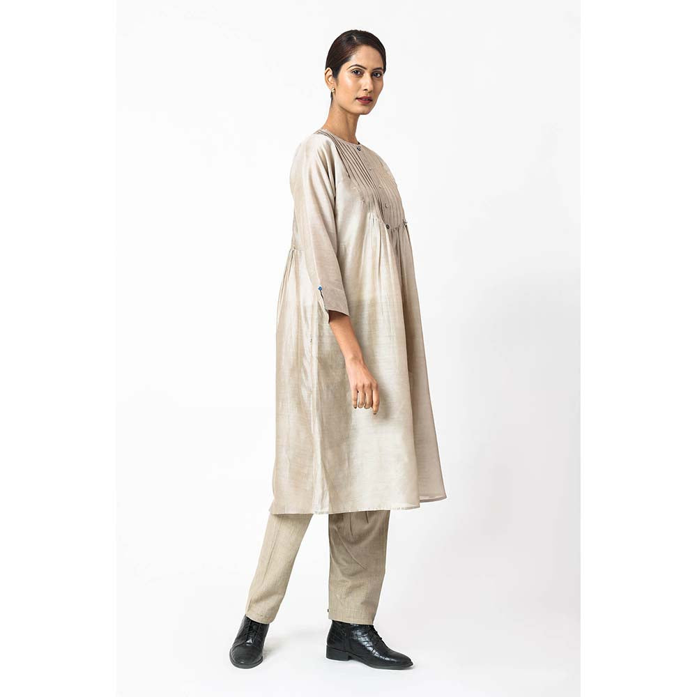 JAYATI GOENKA Solid Latte Co-Ord (Set of 2)