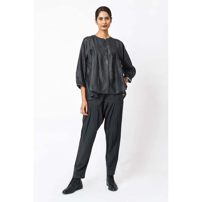 JAYATI GOENKA Solid Carbon Co-Ord (Set of 2)