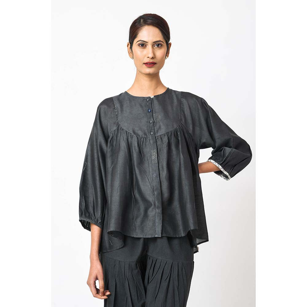 JAYATI GOENKA Solid Carbon Co-Ord (Set of 2)