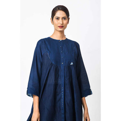 JAYATI GOENKA Solid Royal Indigo Co-Ord (Set of 2)