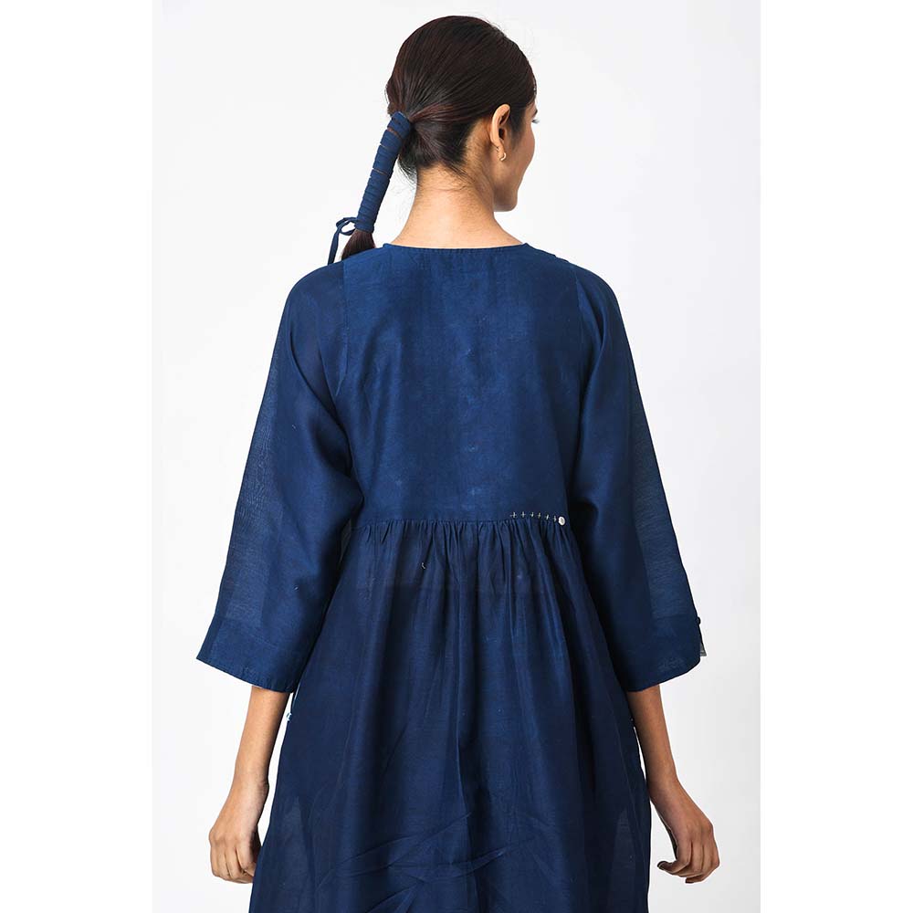 JAYATI GOENKA Solid Royal Indigo Co-Ord (Set of 2)