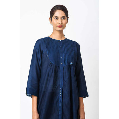 JAYATI GOENKA Solid Royal Indigo Top