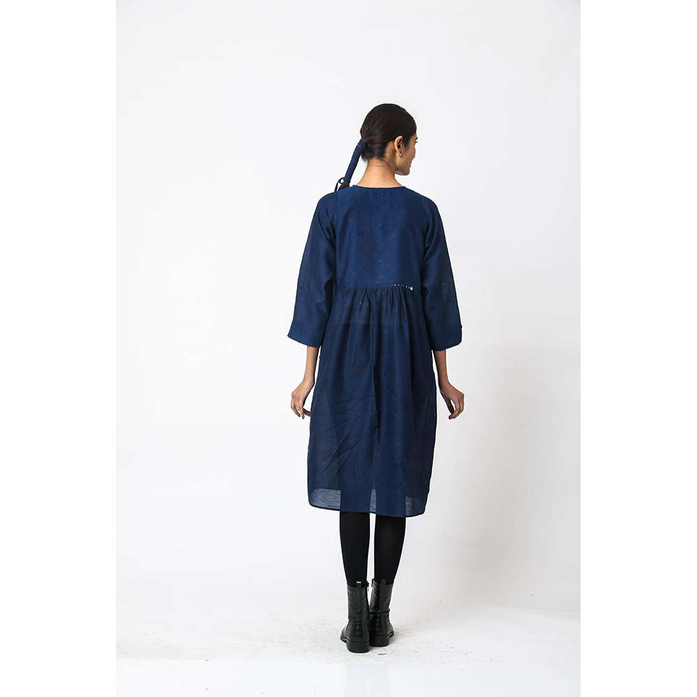 JAYATI GOENKA Solid Royal Indigo Top