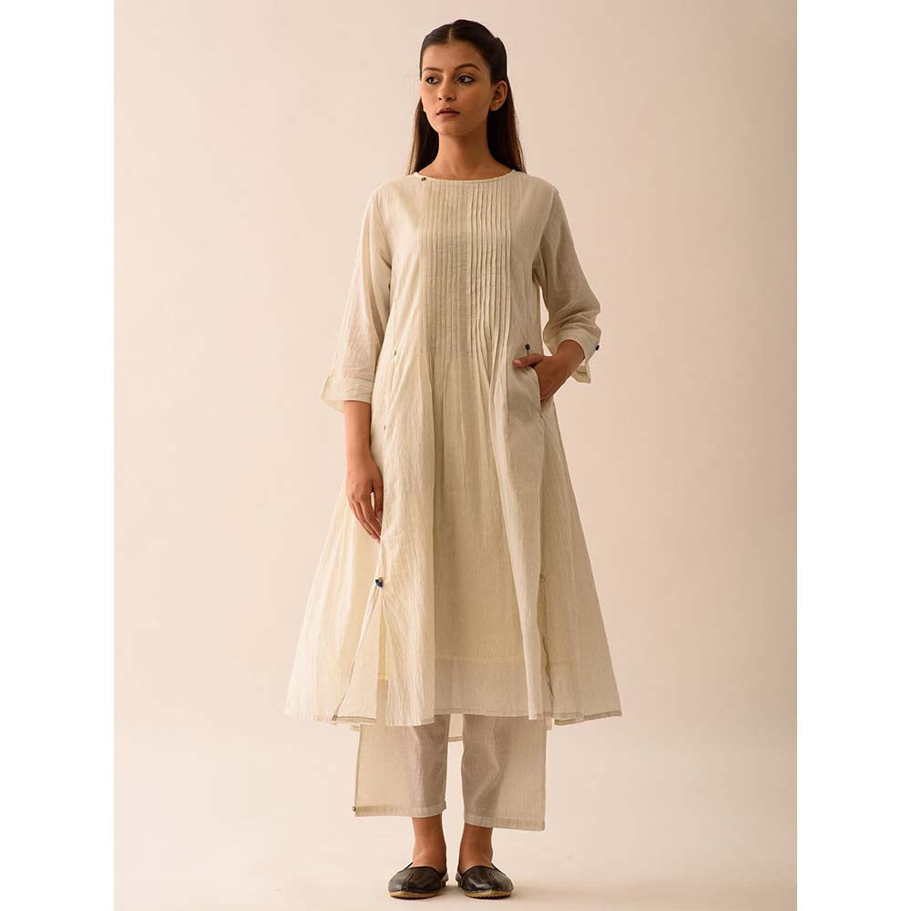 JAYATI GOENKA Beige Solid Pants
